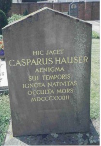 Kaspar Hauser si grav i Ansbach utanfor Nürnberg.